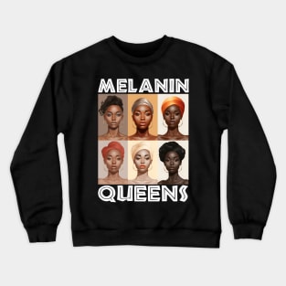 Melanin Queens Afrocentric Women Crewneck Sweatshirt